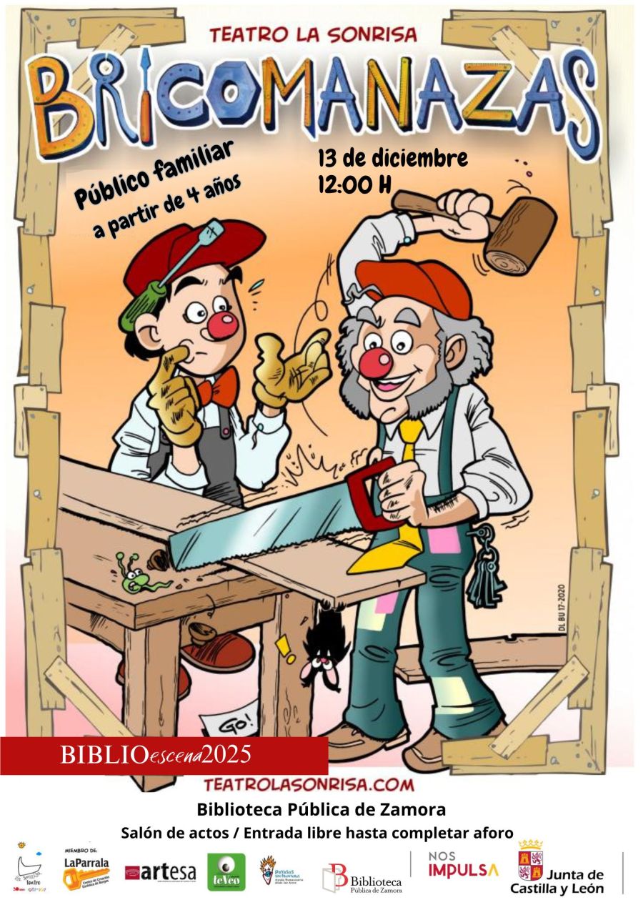 Biblioescena. 'Bricomanazas', con Teatro La Sonrisa