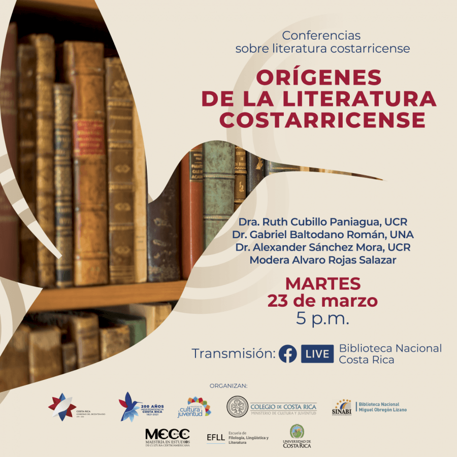 Conferencia. Orígenes de la literatura costarricense