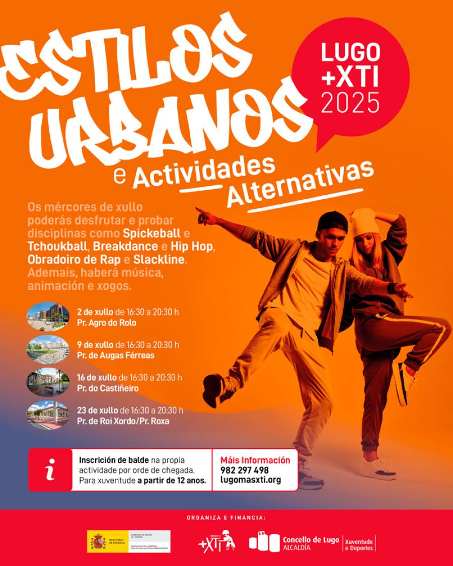 Estilos urbanos e actividades alternativas | Programa Lugo +Xti