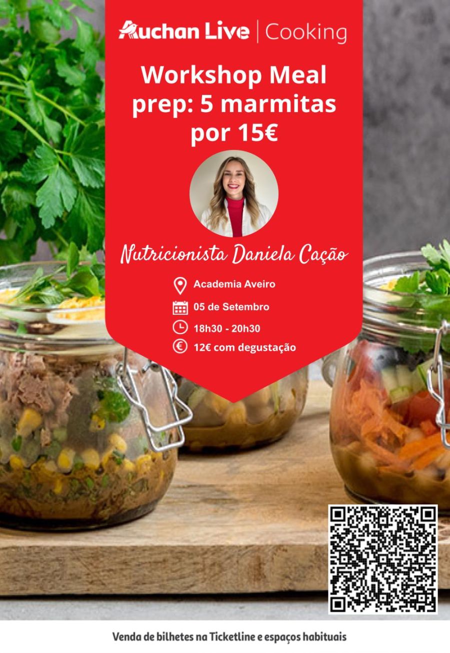 Workshop Meal prep: 5 marmitas por 15€