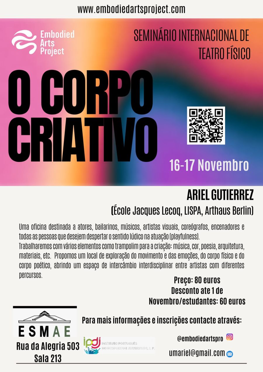 Workshop de Teatro Físico: O Corpo Criativo 