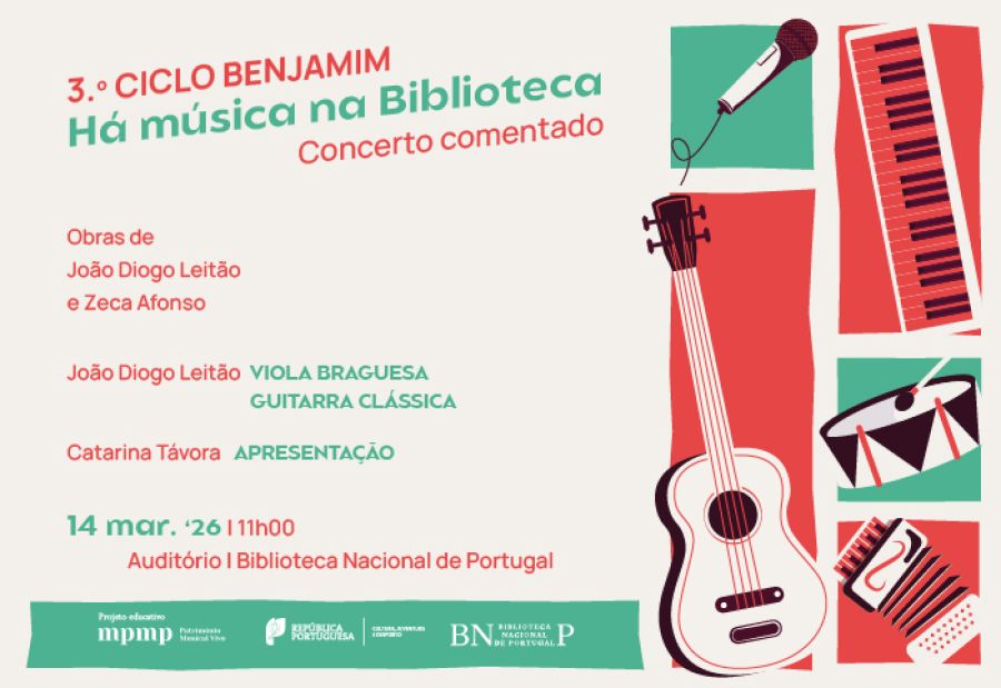 CONCERTO COMENTADO | 3.º Ciclo Benjamim. Há música na Biblioteca!