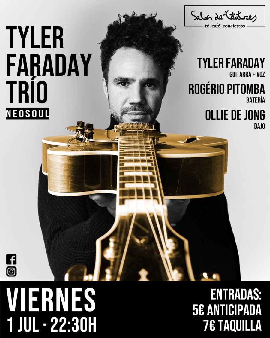 Concierto TYLER FARADAY TRÍO en Almendralejo ( R & B / neosoul )