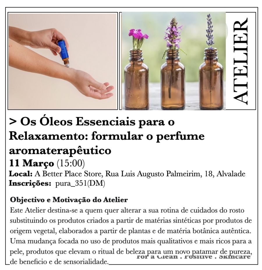 Os óleos essenciais para o relaxamento: formular o perfume aromaterapêutico