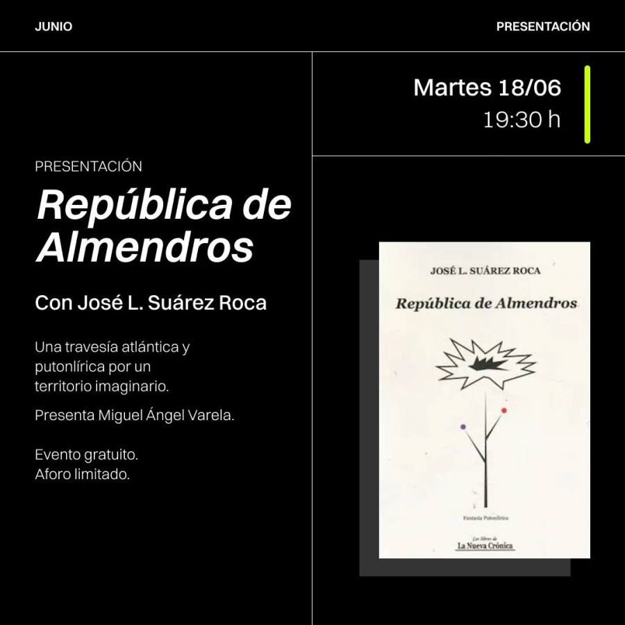 Presentación del libro 'República de Almendros' - José Luis Suárez Roca