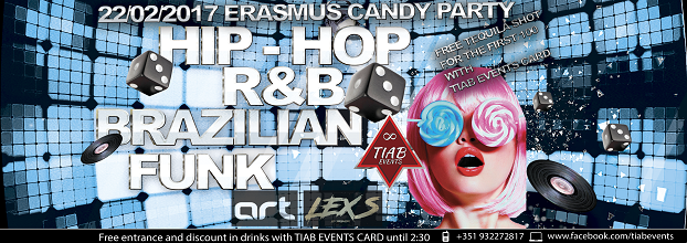 Erasmus Candy Party HipHop/R&B/Brazilian Funk