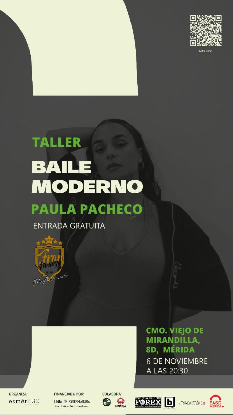 Claqueta Emérita VII: Taller de baile moderno