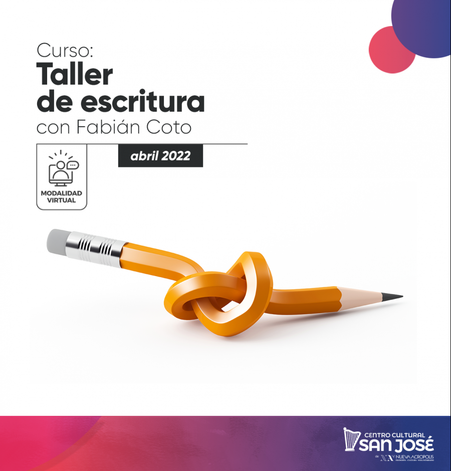 TALLER DE ESCRITURA CON FABIÁN COTO 