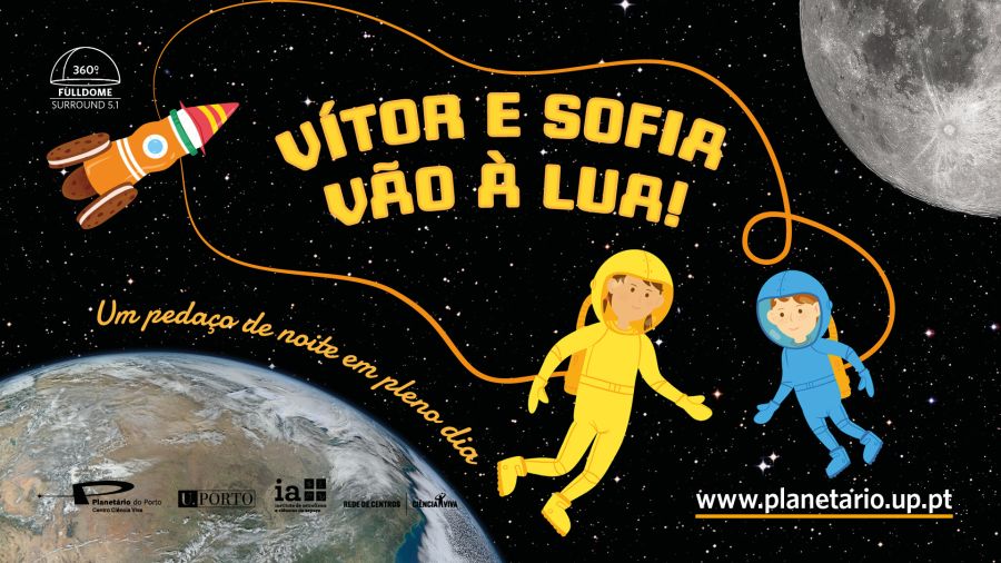 Vitor e Sofia vão à Lua  – sessão imersiva de planetário