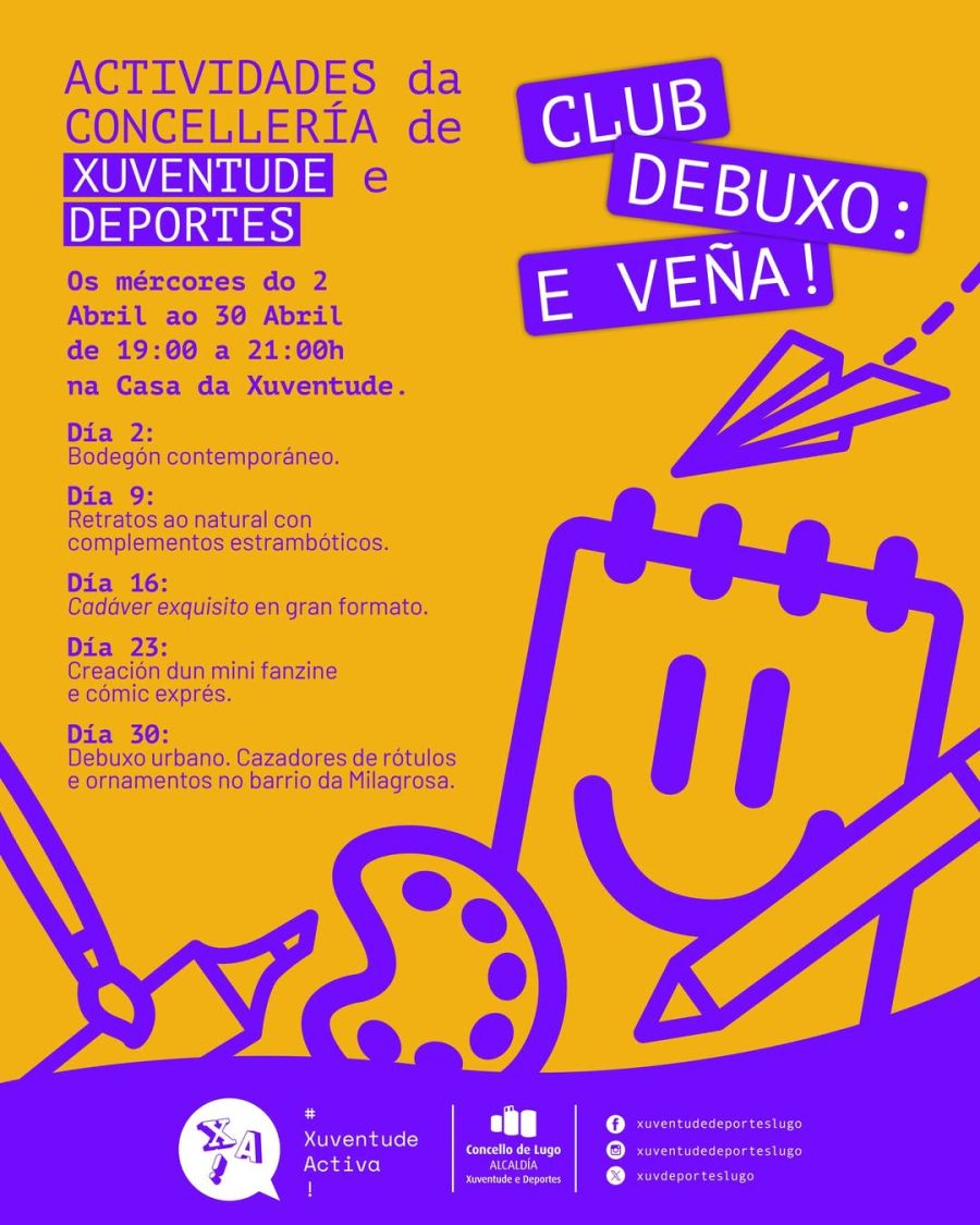 CLUB DE DEBUXO E VEÑA! | Actividades para a xuventude
