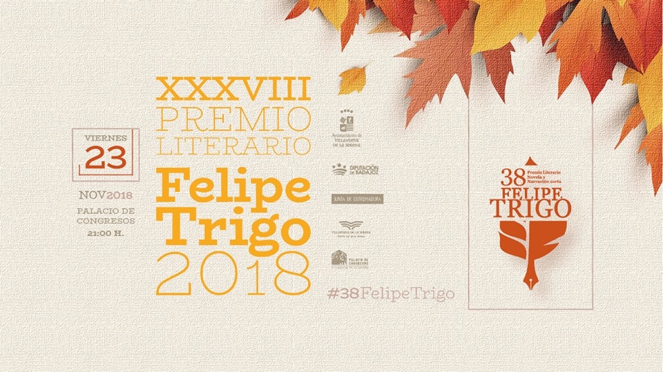 Gala del 38 Premio Literario Felipe Trigo 2018