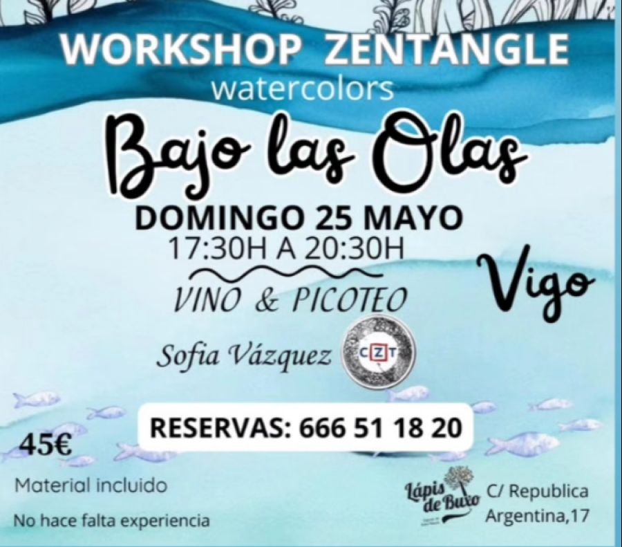Taller Zentangle ' Bajo las Olas'