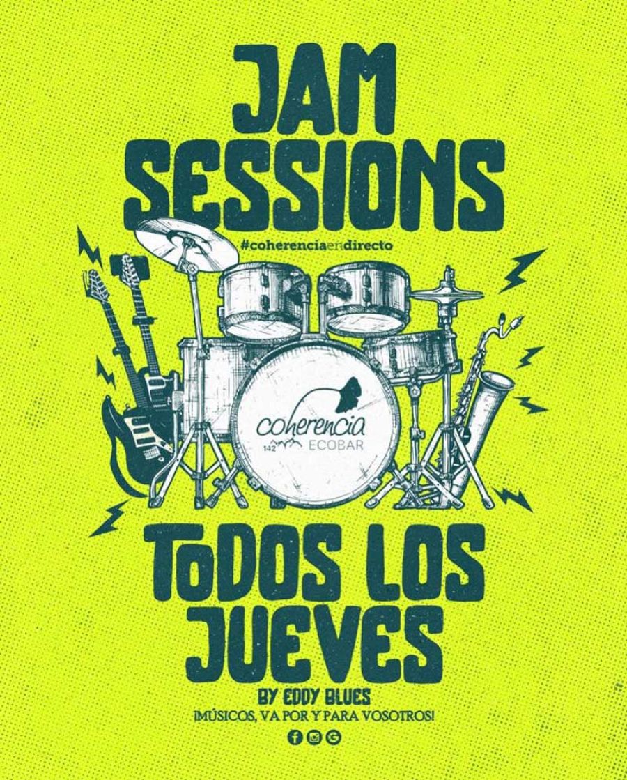 Jam Session CoHerencia EcoBar - Organiza Eddy Blues