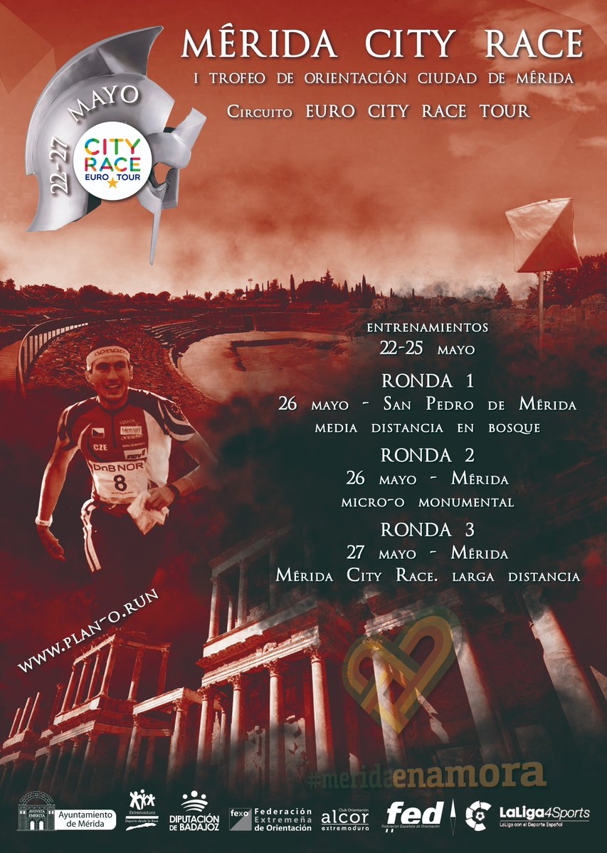 Mérida City Race. I Trofeo de Orientación Ciudad de Mérida