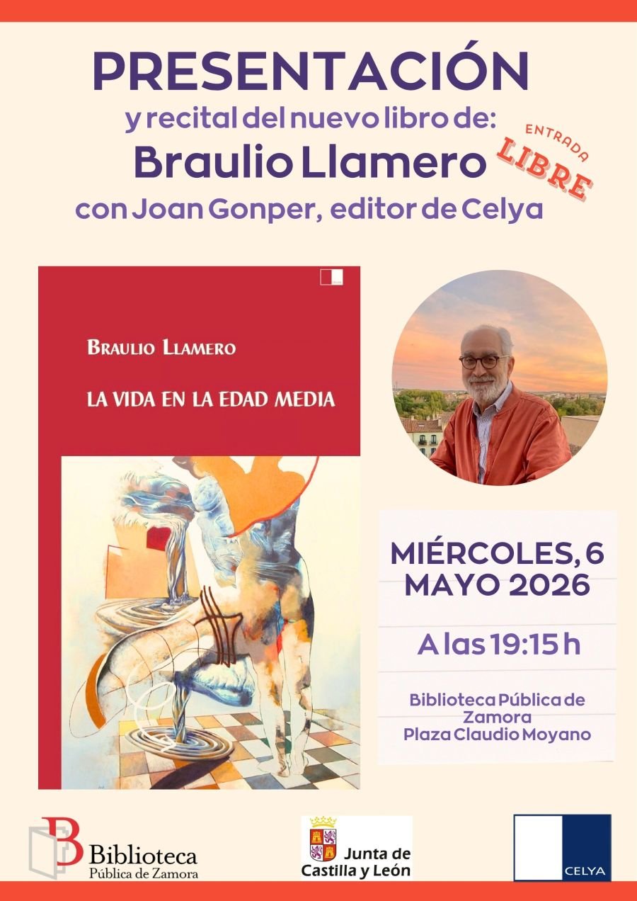Presentación y recital del libro: 'La vida en la Edad Media' de Braulio Llamero