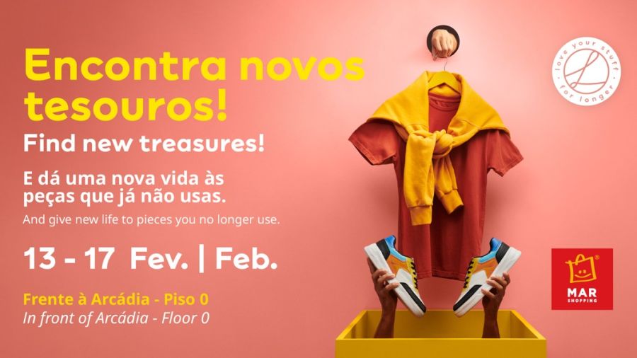 MAR Shopping Algarve e MAR Shopping Matosinhos reforçam compromisso com a sustentabilidade na 6ª edição do 'Love Your Stuff for Longer'