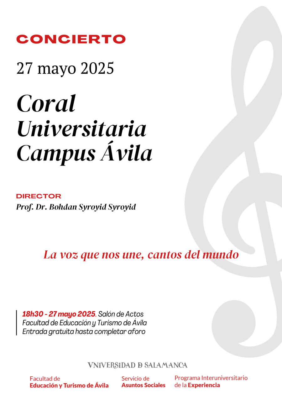 Cantos del mundo - Coral Universitaria del Campus de Ávila - Concierto de Clausura