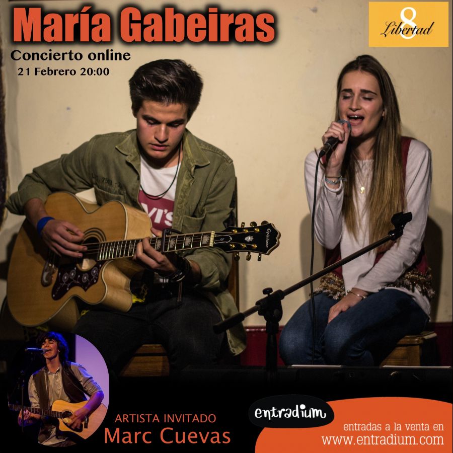 Concierto online María Gabeiras Café Libertad 8, Madrid