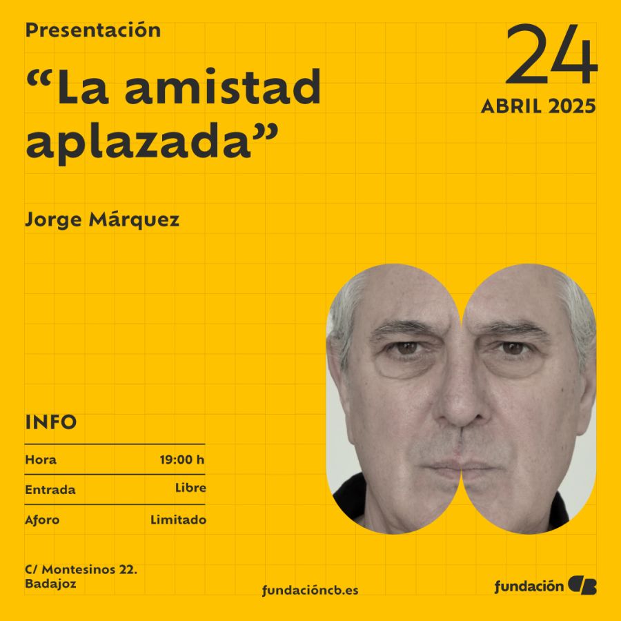 Presentación de La amistad aplazada de Jorge Márquez en Badajoz