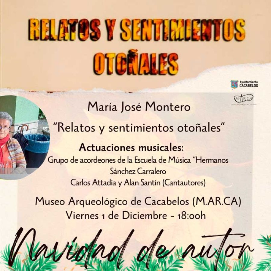 Presentación del libro | 'Relatos y sentimientos otoñales' de María José Montero