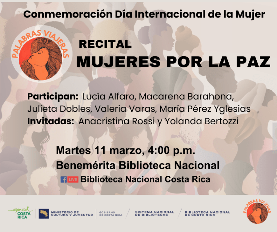 Recital. Mujeres por la Paz. Colectivo Palabras Viajeras