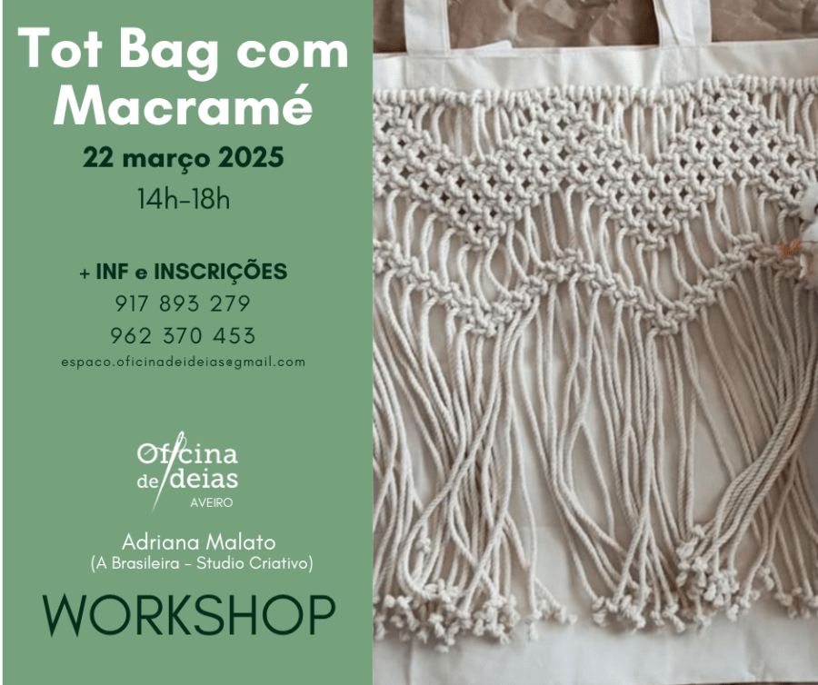 Workshop 'Tot Bag com Macramé'