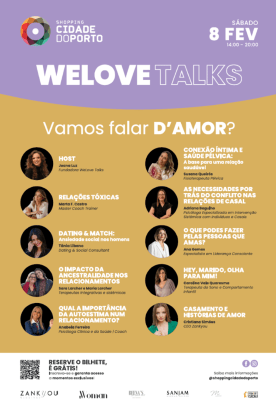 Shopping Cidade do Porto celebra o S. Valentim com WeLove Talks