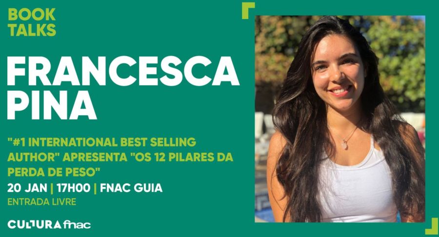 Francesca Pina Apresentação de Livro Best Seller Amazon International 'Os 12 Pilares da Perda de Peso'