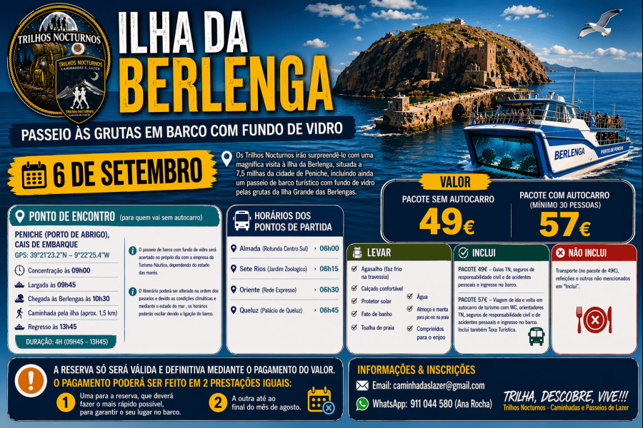 Ilha da Berlenga - com passeio de barco às grutas
