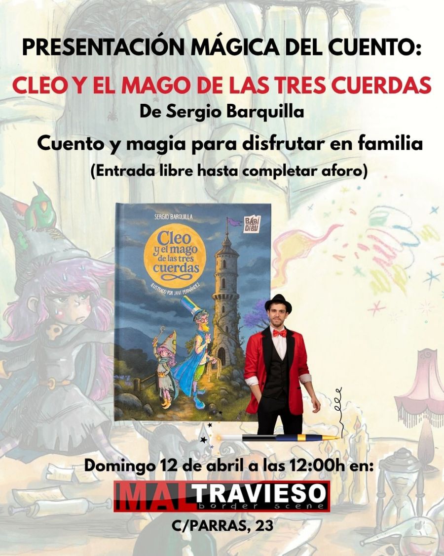 Presentación del libro: Cleo y el Mago de las tres cuerdas.