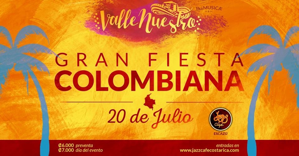 Gran Fiesta Colombiana con: Vallenuestro