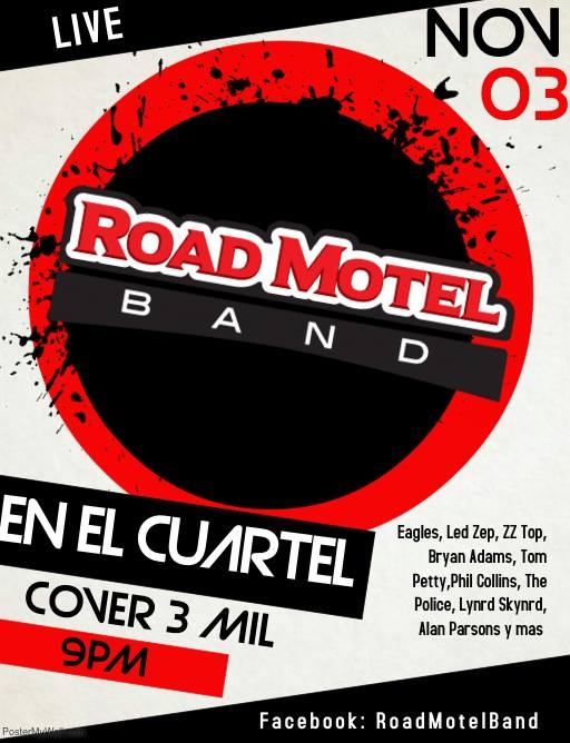 Live. Road Motel. Banda, covers, rock clásico