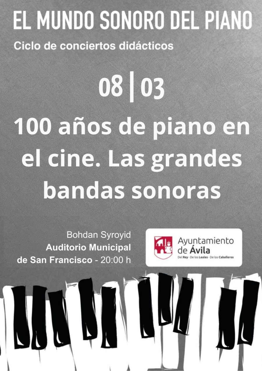 100 años del piano en el cine. Las grandes bandas sonoras