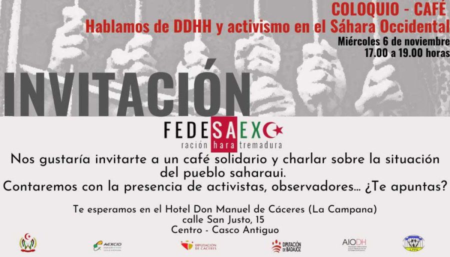 Café-Coloquio: Derechos Humanos y Sáhara Occidental.