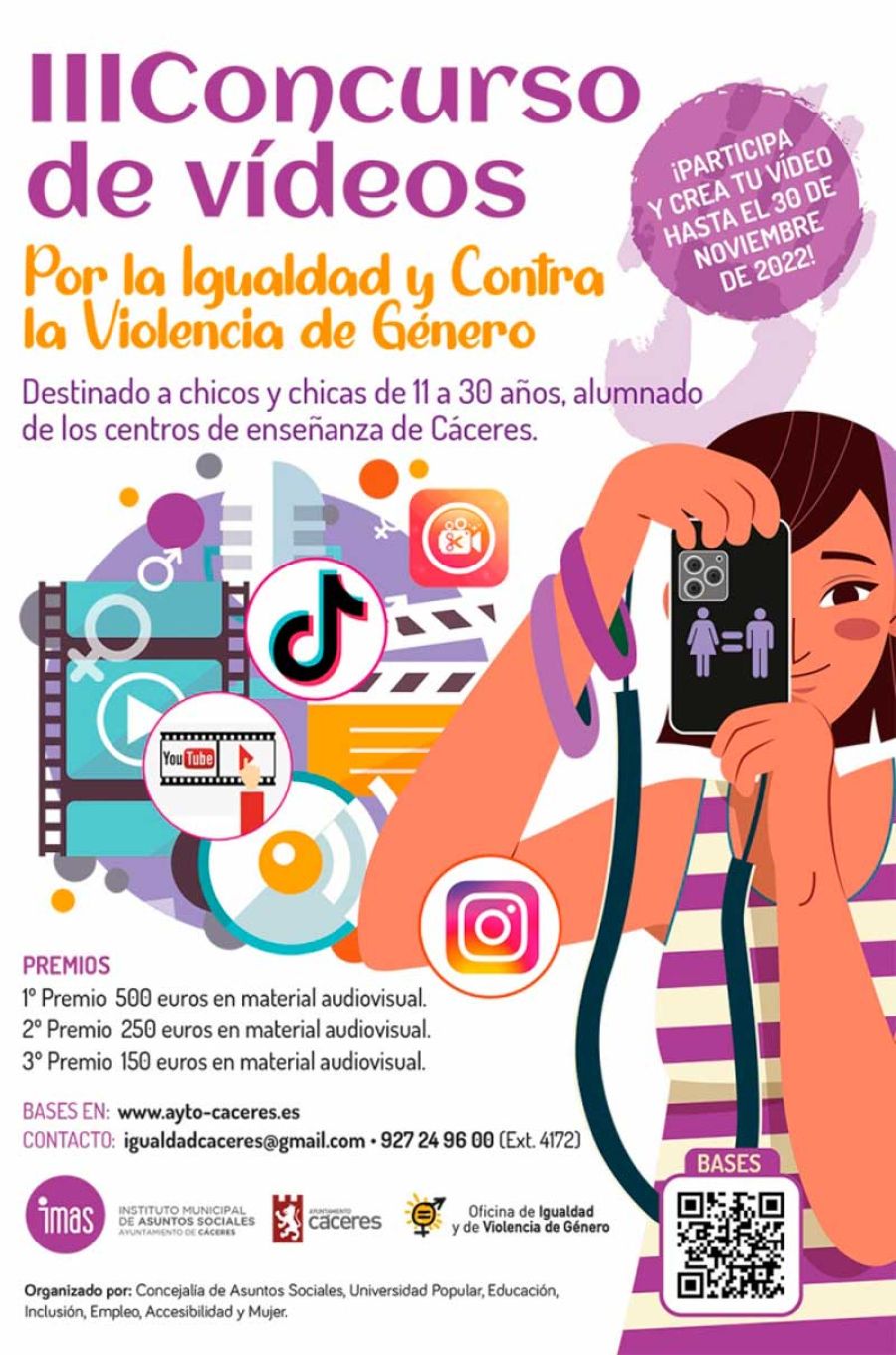 III CONCURSO DE VIDEOS POR LA IGUALDAD DE SEXO Y CONTRA LA VIOLENCIA MACHISTA