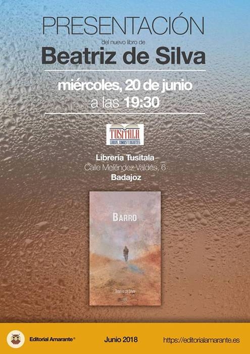 Presentación «Barro», de Beatriz de Silva || Librería Tusitala