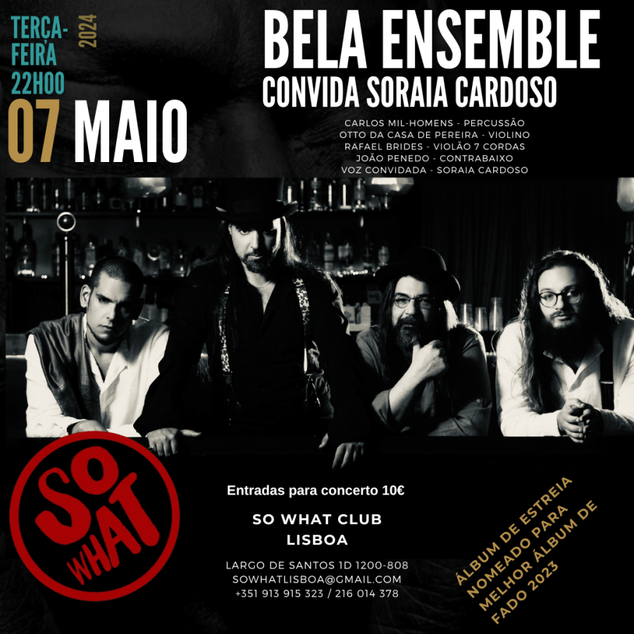Bela Ensemble convida Soraia Cardoso