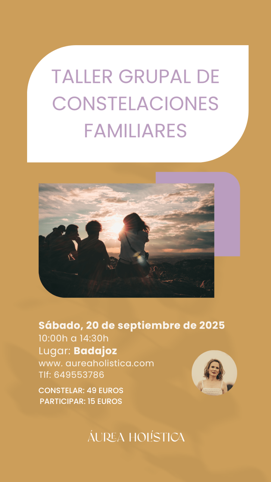  TALLER GRUPAL DE CONSTELACIONES FAMILIARES BADAJOZ | 20 de septiembre de 25