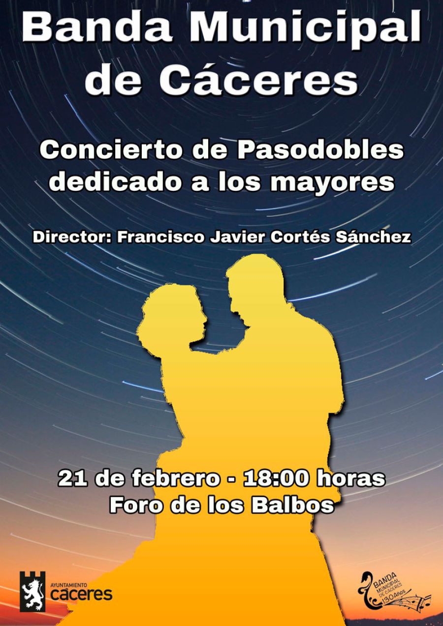 Concierto de Pasodobles dedicado a los mayores (Banda Municipal de Cáceres)