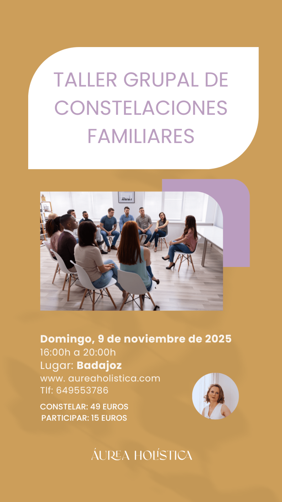 TALLER GRUPAL DE CONSTELACIONES FAMILIARES BADAJOZ | 9 de noviembre de 2025
