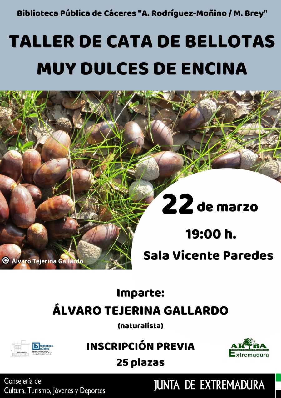 Taller Cata de bellotas muy dulces de Encina como recurso selecto, gourmet, delicatessen