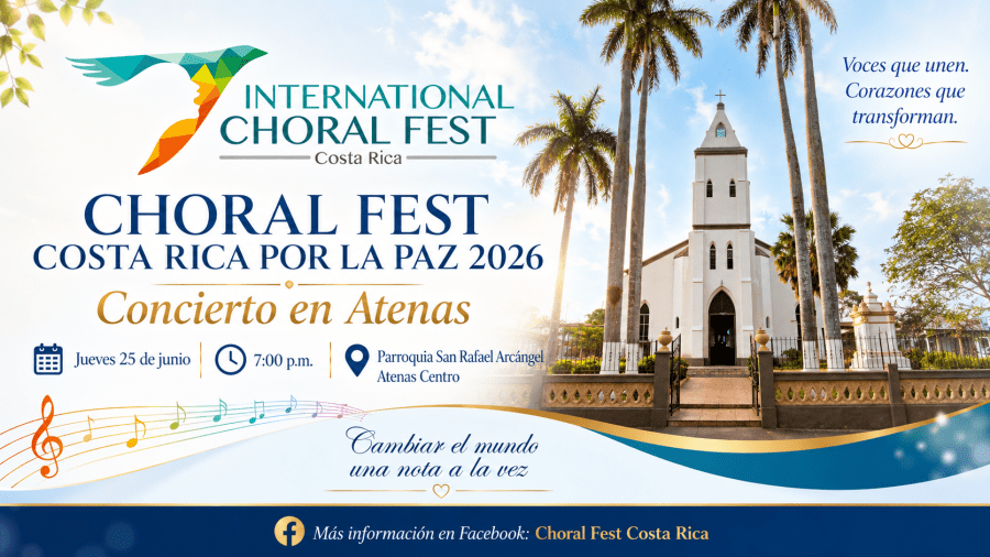 Choral Fest Costa Rica por la Paz 2026 — Concierto en Atenas
