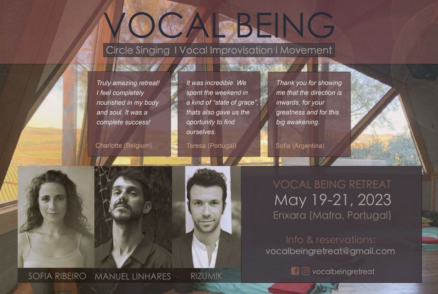VOCAL BEING | Retiro de Improvisação Vocal | 19-21 Maio @ Mafra 
