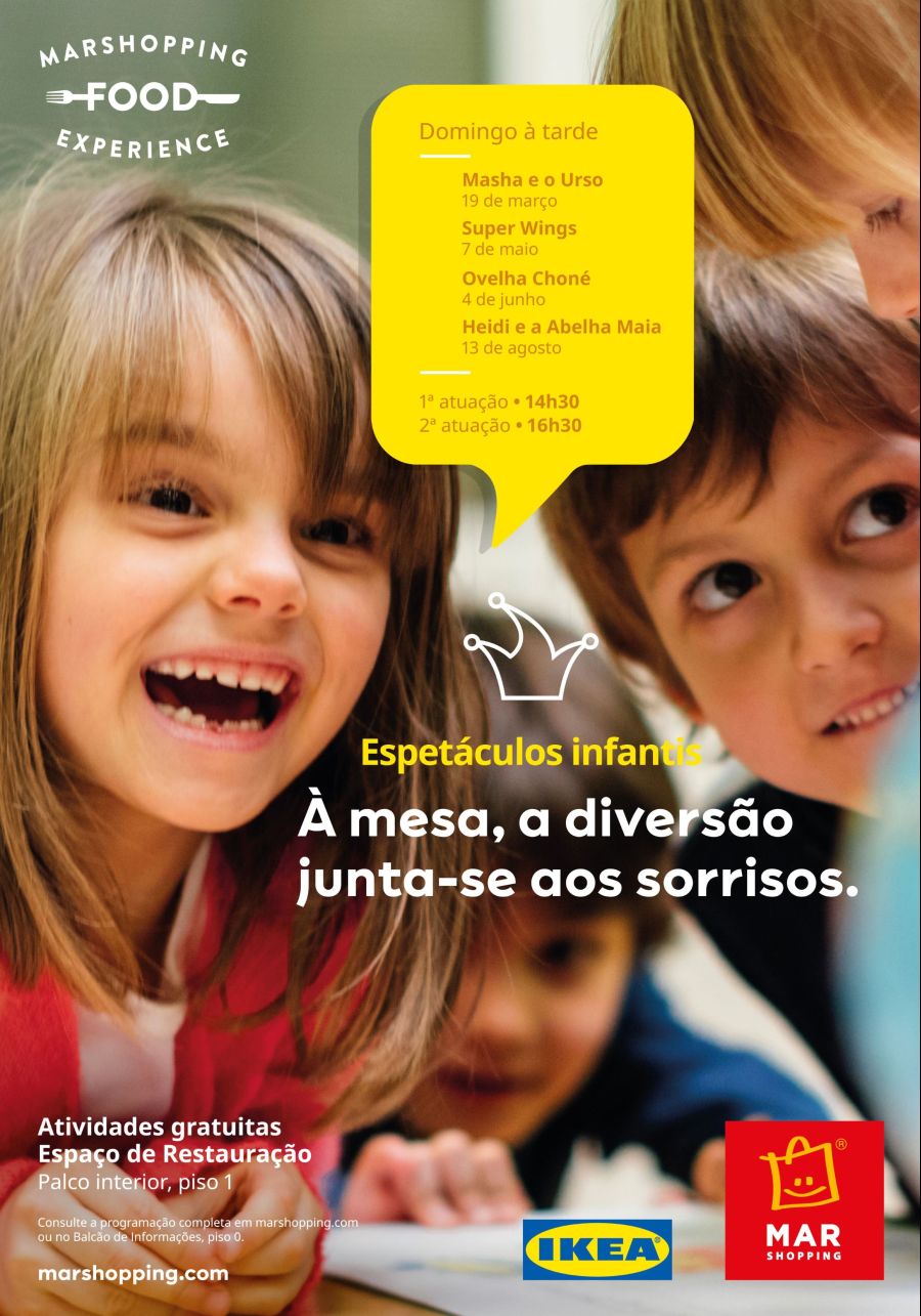 Dia da Criança comemora-se no MAR Shopping Matosinhos, com espetáculo infantil 'Ovelha Choné'