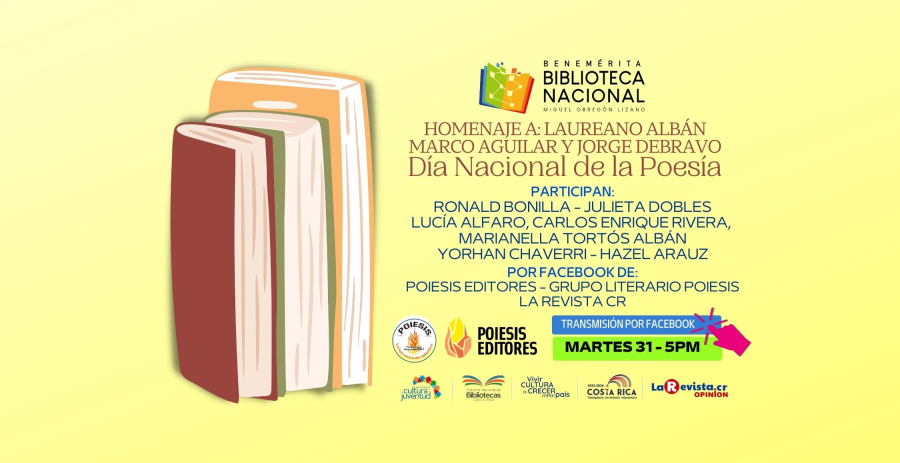 Recital. Día Nacional de la Poesía: homenaje a Marco Aguilar, Laureano Albán y Jorge Debravo