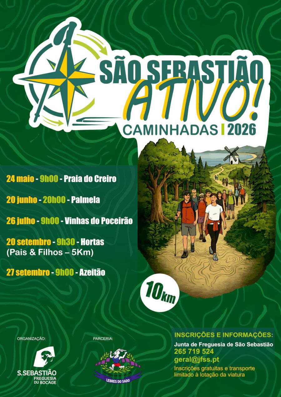 Caminhadas São Sebastião Ativo 2026 - Palmela
