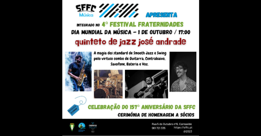 Dia Mundial da Música - Quinteto de Jazz José Andrade