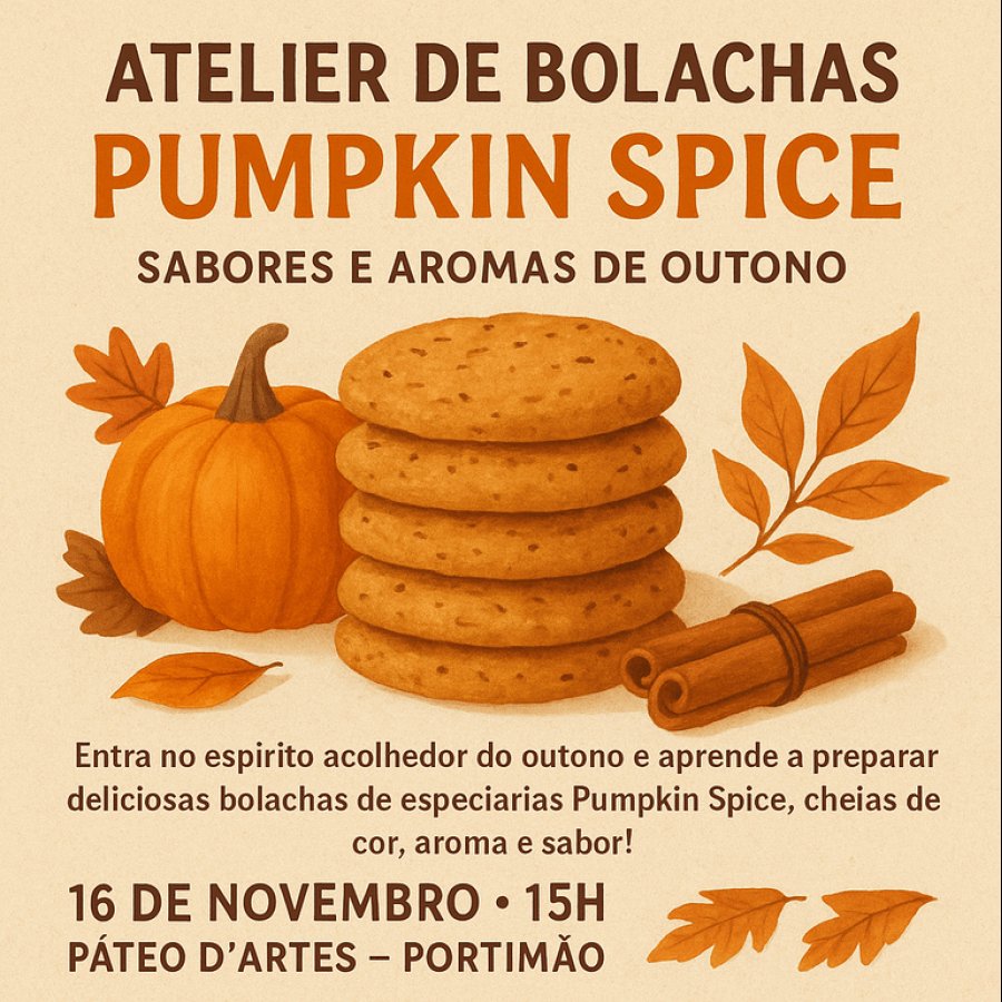 ATELIER DE BOLACHAS PUMKHIN SPICE SABORES DE OUTONO