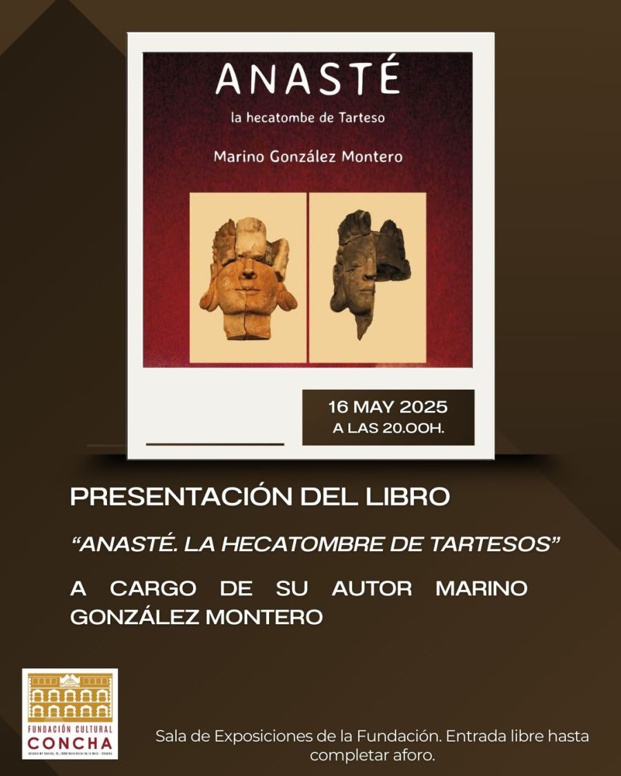 Presentación en Navalmoral de la Mata (Cáceres) del libro de teatro Anasté. La hecatombe de Tarteso de Marino González Montero