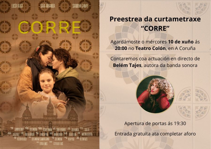 Preestrea curtametraxe 'Corre'